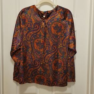 Vintage 42 Madison Paisley Women's Top Size 10